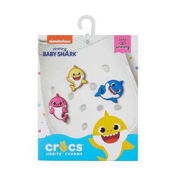 Crocs Baby Shark 3 Pack Boys' Jibbitz Charms Multicolor | Australia 1320ZUTG